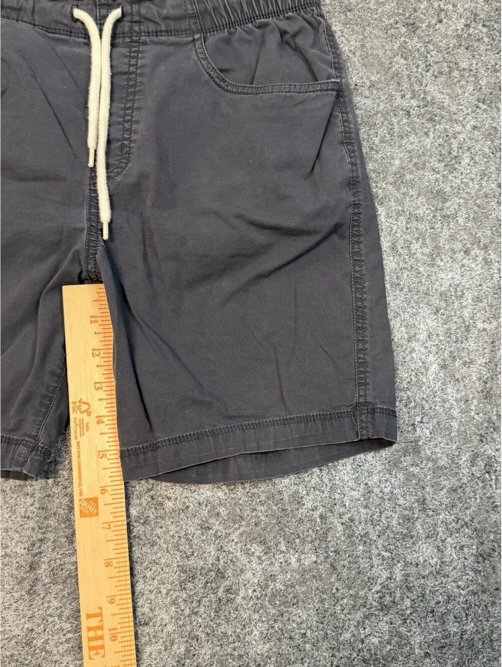 Arizona Jean Co Flex Shorts Men’s Small Gray Stretch Drawstring Casual